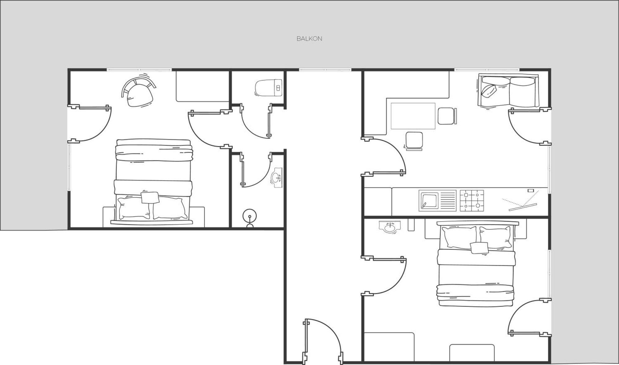 Appartement Rosengarten Längenfeld Oda fotoğraf
