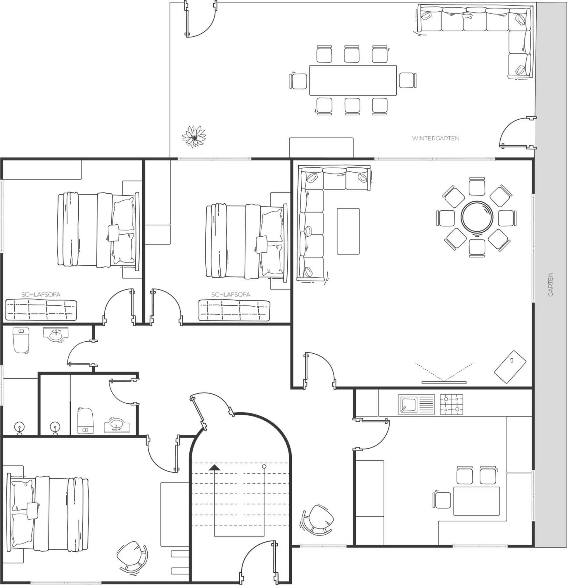 Appartement Rosengarten Längenfeld Oda fotoğraf
